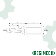 REGIMECH™  | UltimaCUT™  PUNTA A INSERTI - WC - 2xD - Codolo Weldon