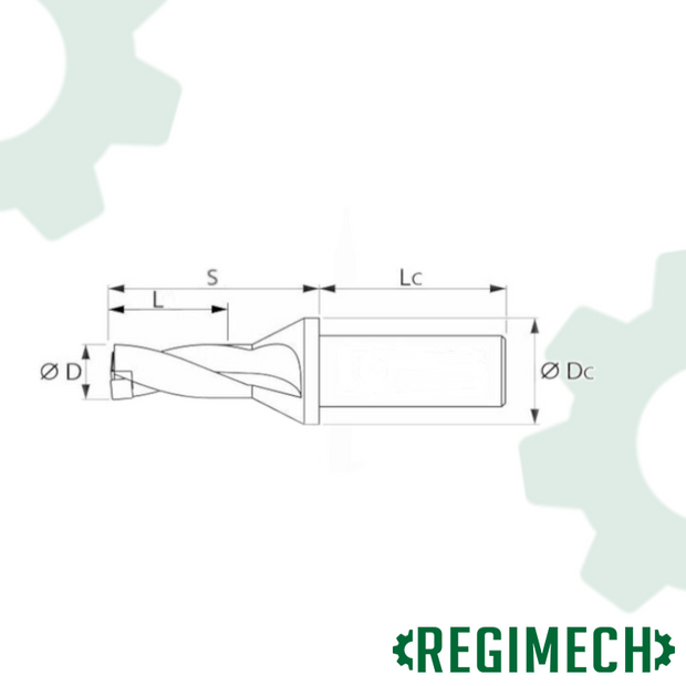 REGIMECH™  | UltimaCUT™  PUNTA A INSERTI - SP - 4xD - Codolo Weldon