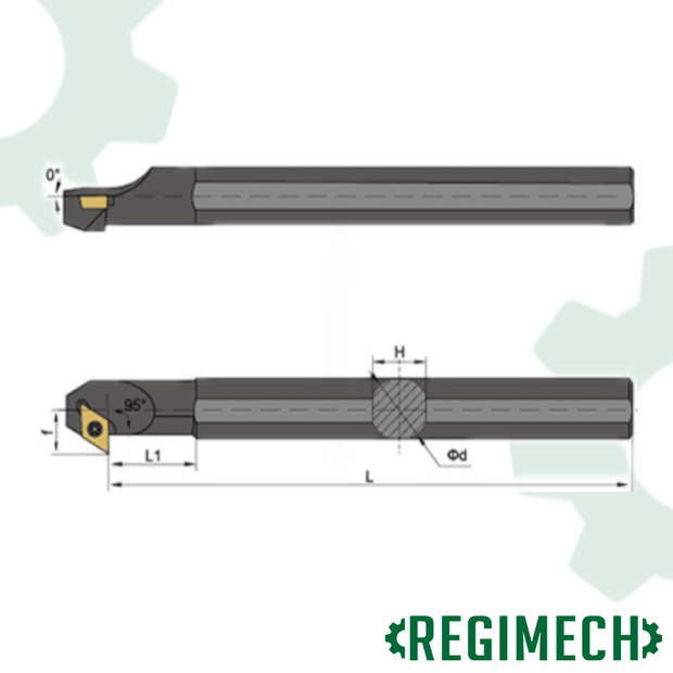 REGIMECH™ | BARRA ALESATRICE SDZCR/L CODOLO 10 – 32 mm PER LAVORAZIONI IN TRAZIONE