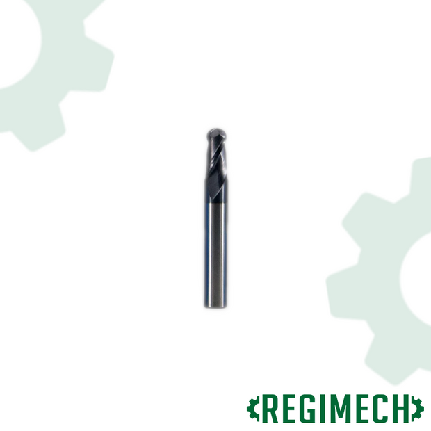 REGIMECH™ | FRESE IN METALLO DURO  A TESTA SEMISFERICA,  2 TAGLIENTI - RIVESTIMENTO TIAlN