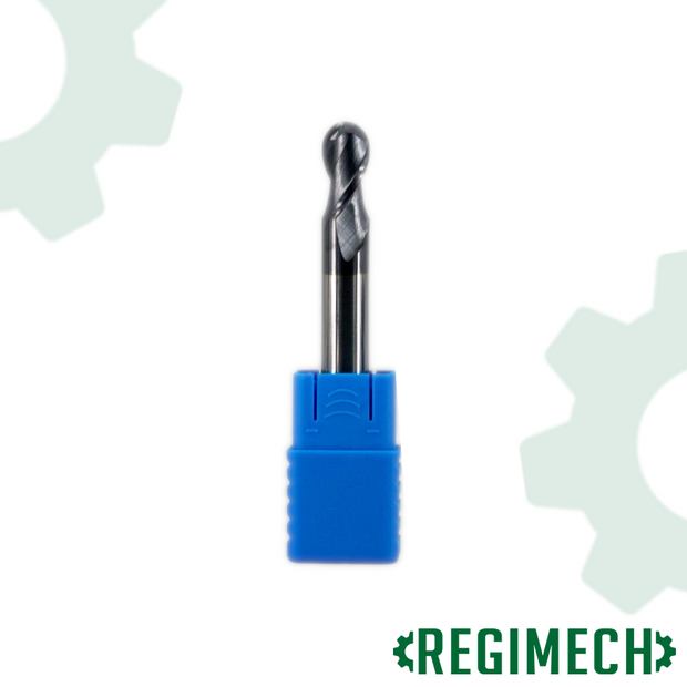 REGIMECH™ | FRESE IN METALLO DURO  A TESTA SEMISFERICA,  2 TAGLIENTI - RIVESTIMENTO TIAlN