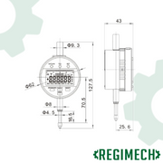 REGIMECH™| UltraGap ™ COMPARATORE DIGITALE  – Porta USB-C Integrata