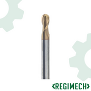 REGIMECH™ | FRESE IN METALLO DURO  A TESTA SEMISFERICA,  2 TAGLIENTI - RIVESTIMENTO TiCN