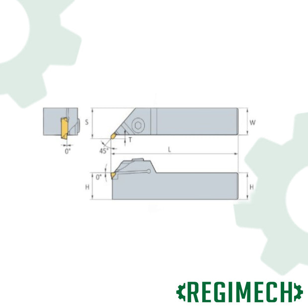 REGIMECH™ | PORTAINSERTI MGEUR CODOLO 20 - 25 mm INSERTI MGMN CON BLOCCAGGIO A VITE