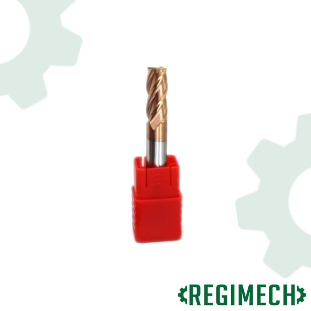 REGIMECH™ | FRESE IN METALLO DURO,  4 TAGLIENTI - RIVESTIMENTO TiCN