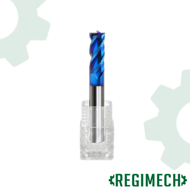 REGIMECH™ | FRESE IN METALLO DURO HRC 65°,  4 TAGLENTI - RIVESTIMENTO TIAlN-S