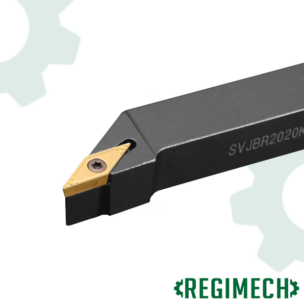 REGIMECH™ | PORTAINSERTI SVJBR CODOLO 20 - 32 mm INSERTI VBMT16 DESTRO CON BLOCCAGGIO A VITE